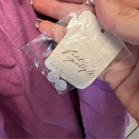 Free people Size S dessert days lilac purple dress Sleeveless Strappy Back NWT - Picture 8 of 11